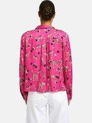 Smith & Soul Pink Giraffe Print Blouse - Image 2 of 5