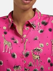 Smith & Soul Pink Giraffe Print Blouse - Image 4 of 5
