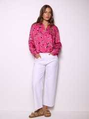 Smith & Soul Pink Giraffe Print Blouse - Image 5 of 5