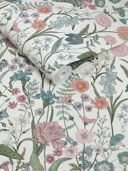 ورق جدران بطول 10م بطبعة ورود ونباتات - صورة 3 من 5