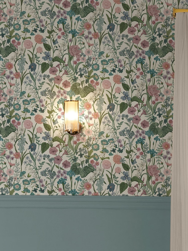 ورق جدران بطول 10م بطبعة ورود ونباتات - صورة 5 من 5