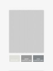 Soft Grey Ticking Stripe 10M Wallpaper - Image 3 of 5