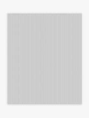 Soft Grey Ticking Stripe 10M Wallpaper - Image 4 of 5