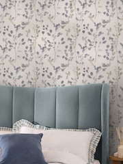 Natural Blue Honesty Leaf 10M Wallpaper - Image 2 of 5