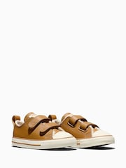Converse Brown Chuck Taylor Cozy Leather Low Trainers - Image 2 of 5