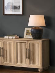 Charcoal Linen Look 10M Wallpaper - Image 1 of 5