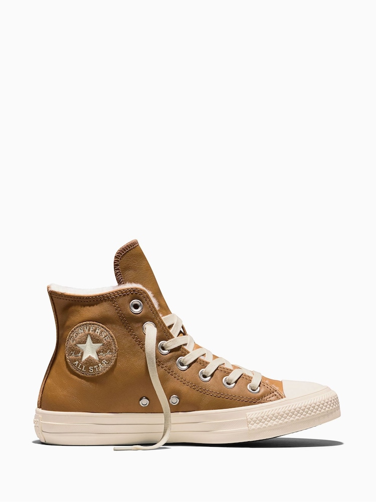 Converse Chuck Taylor High Cozy Leather Trainers - Bild 1 von 6 Converse Chuck Taylor High Cozy Leather Trainers - Bild 1 von 6
