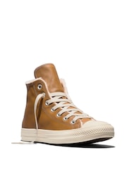 Converse Chuck Taylor High Cozy Leather Trainers - Bild 3 von 6