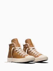 Converse Chuck Taylor High Cozy Leather Trainers - Bild 4 von 6