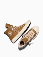 Converse Chuck Taylor High Cozy Leather Trainers - Bild 5 von 6