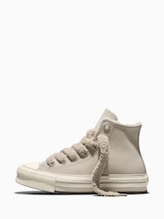 Converse Chuck Taylor EVA Lift Cozy Leather High Trainers - صورة 2 من 6
