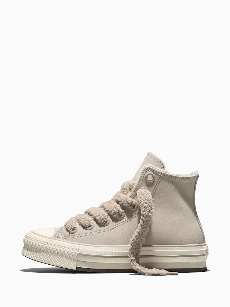 Converse Chuck Taylor EVA Lift Cozy Leather High Trainers - صورة 2 من 6 Converse Chuck Taylor EVA Lift Cozy Leather High Trainers - صورة 2 من 6