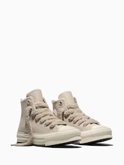 Converse Chuck Taylor EVA Lift Cozy Leather High Trainers - صورة 4 من 6