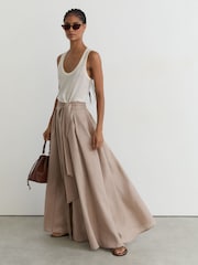 Reiss Taupe Brown Jackie Skirts - Image 1 of 7