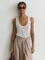 Reiss Taupe Brown Jackie Skirts - Image 4 of 7