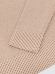 Reiss Blush Pink Mari Wool-Cashmere V-Neck Jumper - Image 7 of 7