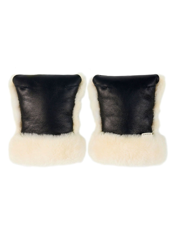 BINIBAMBA Milk Sheepskin Buggy Mitts - Image 1 of 4 BINIBAMBA Milk Sheepskin Buggy Mitts - Image 1 of 4