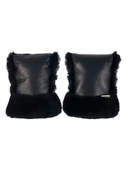 BINIBAMBA Noir Sheepskin Buggy Mitts - Image 1 of 3