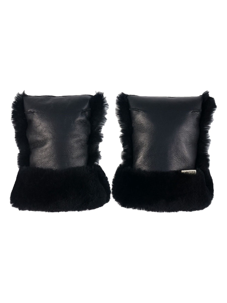 BINIBAMBA Noir Sheepskin Buggy Mitts - Image 1 of 3 BINIBAMBA Noir Sheepskin Buggy Mitts - Image 1 of 3