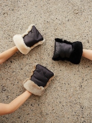 BINIBAMBA Noir Sheepskin Buggy Mitts - Image 3 of 3