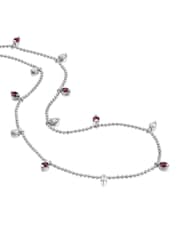 The Diamond Store Red 9K White Gold Vivara 1.00ct Lab Diamond Necklace - Image 2 of 2
