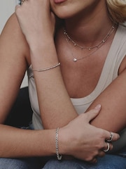 The Diamond Store Blue 9K White  Gold Vivara Lab Emerald Diamond Necklace Set - Image 6 of 8