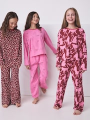 Rouge/Rose - Ensemble pyjama à manches longues Desmond & Dempsey pour enfants 3 - Image 1 de 18