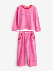 Rouge/Rose - Ensemble pyjama à manches longues Desmond & Dempsey pour enfants 3 - Image 12 de 18