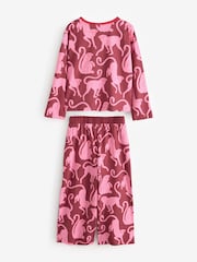 Rouge/Rose - Ensemble pyjama à manches longues Desmond & Dempsey pour enfants 3 - Image 13 de 18