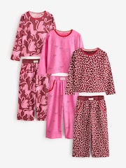 Rouge/Rose - Ensemble pyjama à manches longues Desmond & Dempsey pour enfants 3 - Image 2 de 18