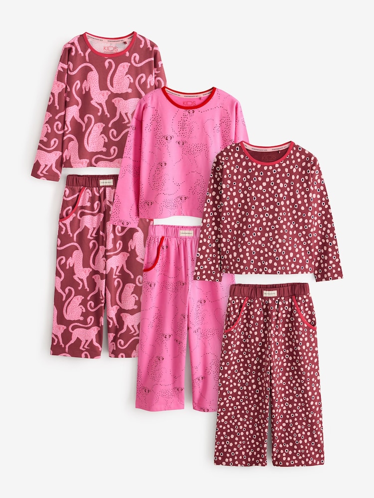 Rouge/Rose - Ensemble pyjama à manches longues Desmond & Dempsey pour enfants 3 - Image 2 de 18