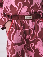 Rouge/Rose - Ensemble pyjama à manches longues Desmond & Dempsey pour enfants 3 - Image 7 de 18