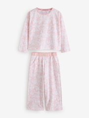 Rose/Bleu - Ensemble pyjama à manches longues Desmond & Dempsey pour enfants 3 - Image 12 de 18