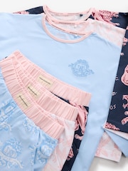 Rose/Bleu - Ensemble pyjama à manches longues Desmond & Dempsey pour enfants 3 - Image 15 de 18
