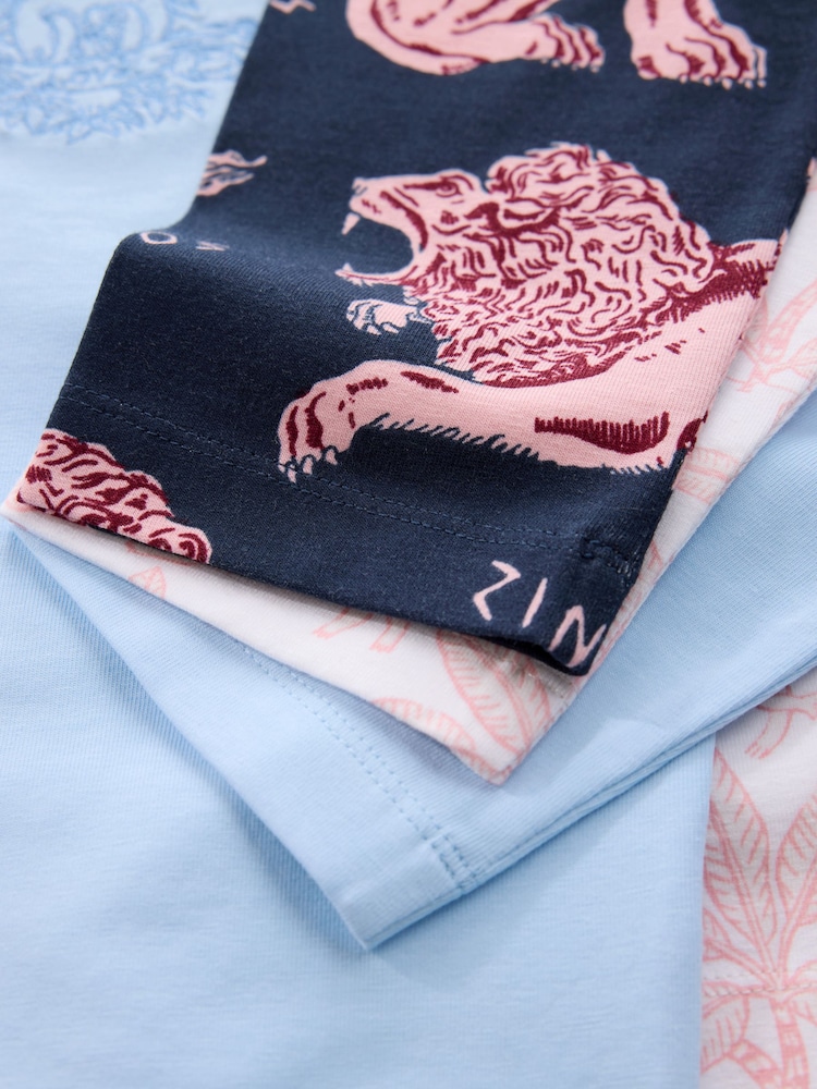 Rose/Bleu - Ensemble pyjama à manches longues Desmond & Dempsey pour enfants 3 - Image 18 de 18