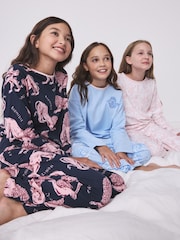 Rose/Bleu - Ensemble pyjama à manches longues Desmond & Dempsey pour enfants 3 - Image 4 de 18