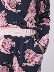 Rose/Bleu - Ensemble pyjama à manches longues Desmond & Dempsey pour enfants 3 - Image 8 de 18
