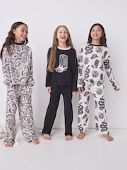 Noir/Ecru - Ensemble pyjama à manches longues Desmond & Dempsey pour enfants 3 - Image 1 de 17