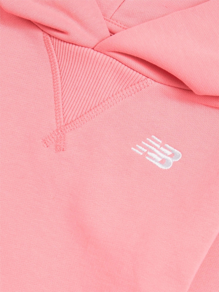 New Balance Pink Small Logo FT Hoodie - Image 3 of 3 New Balance Pink Small Logo FT Hoodie - Image 3 of 3