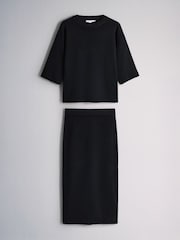 The Set Skirt & T-Shirt Co-ord Set Black - Image 2 of 12