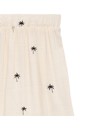 VERO MODA Cream Mid Waist Wide Leg Trousers - Image 6 of 6