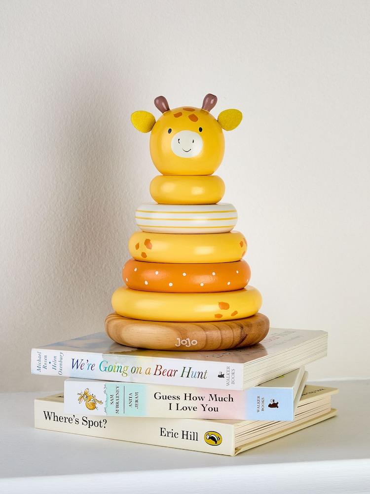 Jojo Maman Bébé Giraffe Wooden Toy Stacker - Image 1 of 4 Jojo Maman Bébé Giraffe Wooden Toy Stacker - Image 1 of 4
