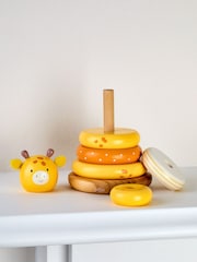 Jojo Maman Bébé Giraffe Wooden Toy Stacker - Image 2 of 4