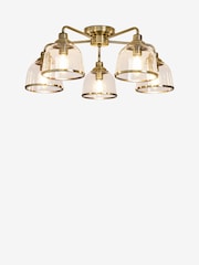 Brass Gloucester 5 Light Flush Ceiling Light - Image 5 of 5