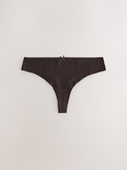 Red Check Thong 100% Cotton Knickers 7 Pack - Image 11 of 13