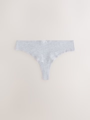 Red Check Thong 100% Cotton Knickers 7 Pack - Image 9 of 13