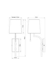 Brass Hanbury Wall Light - Image 4 of 5