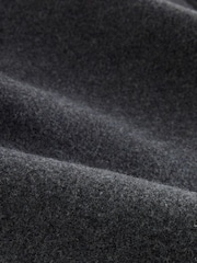 Grey Double Breasted Formal Funnel Neck Coat With Wool - Image 2 of 3