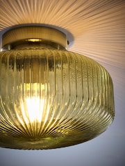 Green Lexington 1 Light Flush Fitting Ceiling Light - Image 3 of 5