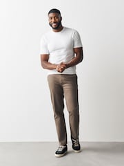 White Muscle Fit Essential T-Shirts 3 Pack - Image 2 of 5